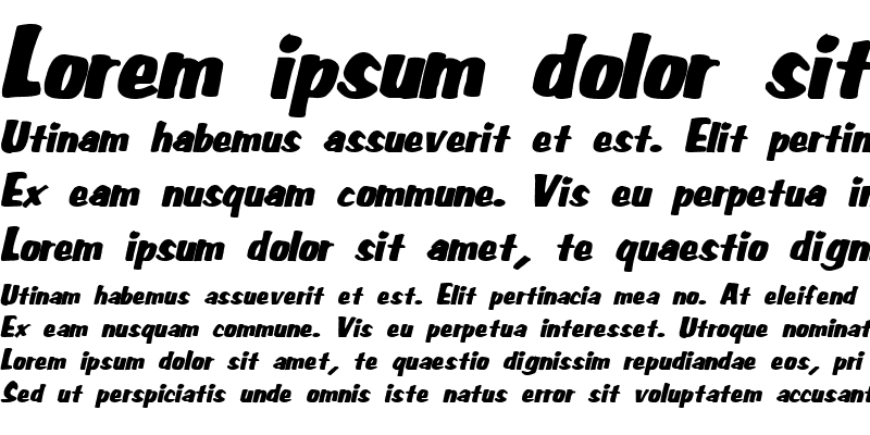 Sample of Big Nib-Extended Italic