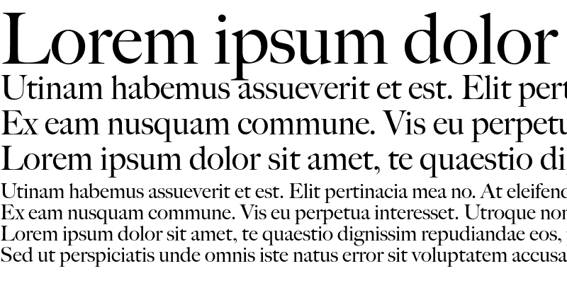 Sample of BigCaslon Regular