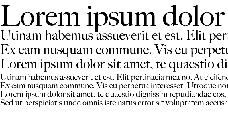 Sample of BigCaslon Rom