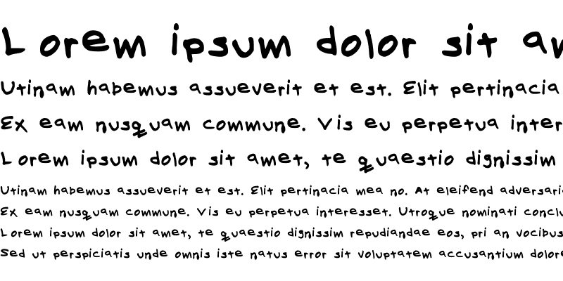 Sample of Billy's Hand