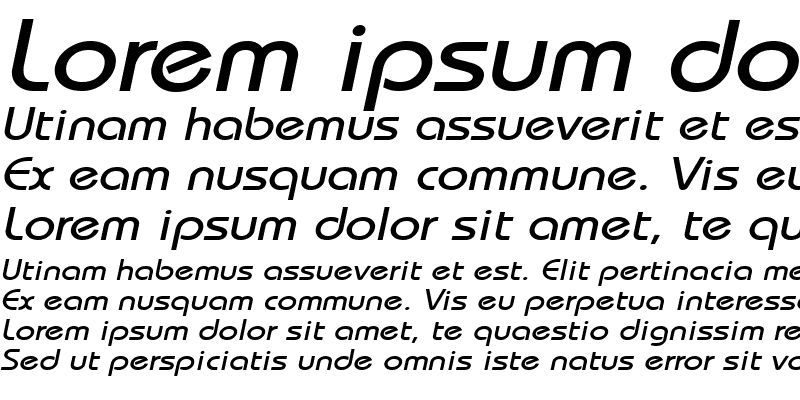 Sample of Bimini-Extended Italic