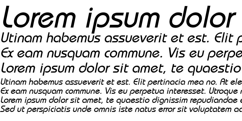 Sample of Bimini Italic