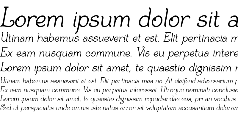 Sample of BiracDT Italic