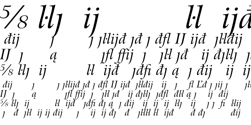Sample of Bitstream Arrus Extension Italic