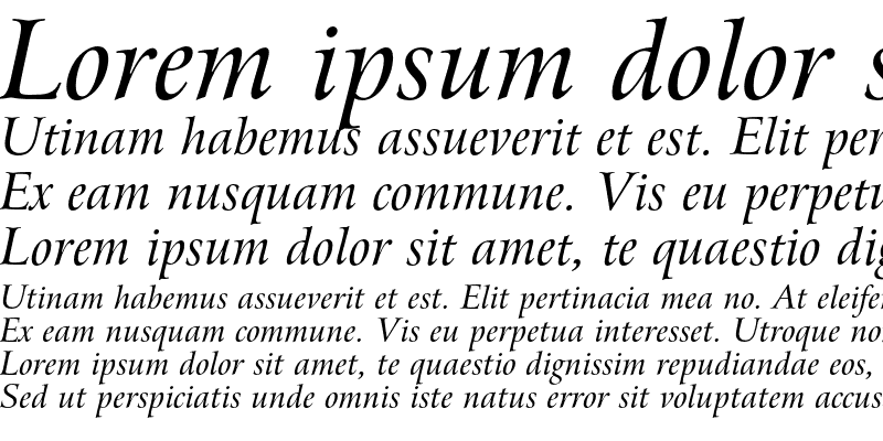 Sample of Bitstream Arrus OSF Italic
