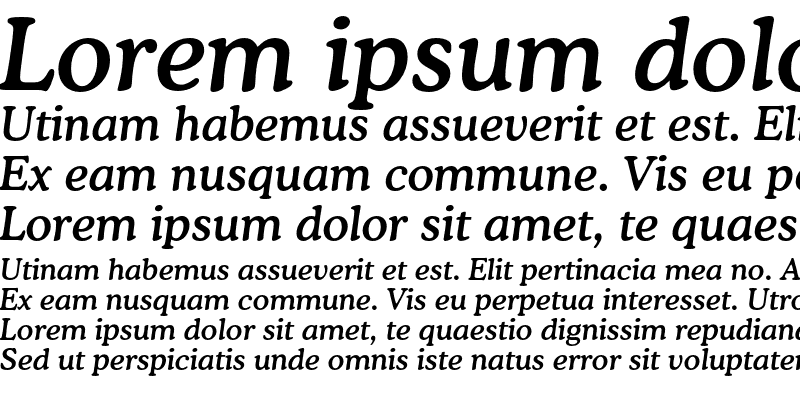 Sample of Bitstream Cooper Medium Italic