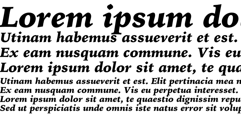 Sample of Bitstream Iowan Old Style Black Italic
