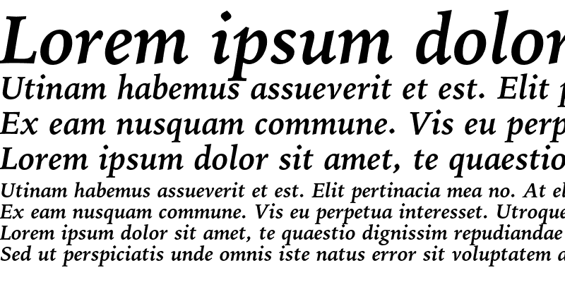 Sample of Bitstream Iowan Old Style Bold Italic