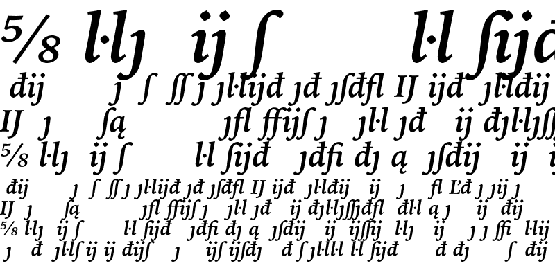 Sample of Bitstream Iowan Old Style Exten Bold Italic