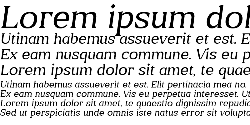 Sample of Blaak Thin PERSONAL USE Italic