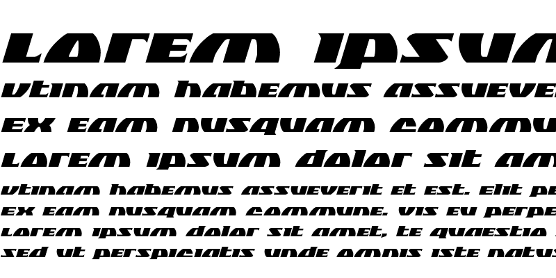 Sample of Black Bishop Expanded Italic Expanded Italic