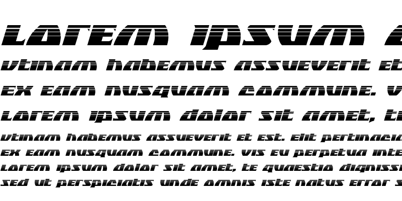 Sample of Black Bishop Halftone Italic Italic