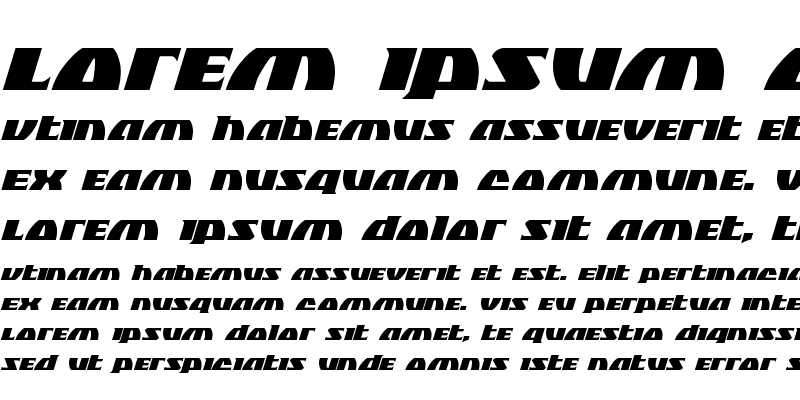 Sample of Black Bishop Italic Italic