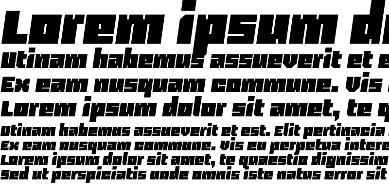 Sample of Blackentina 4F Italic