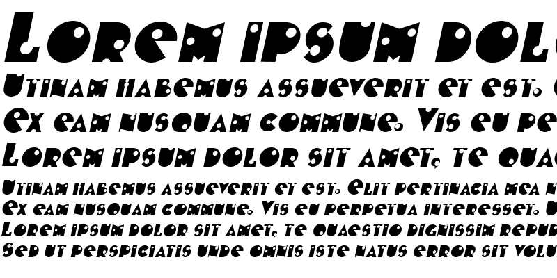Sample of BlasterSCapsSSK Italic