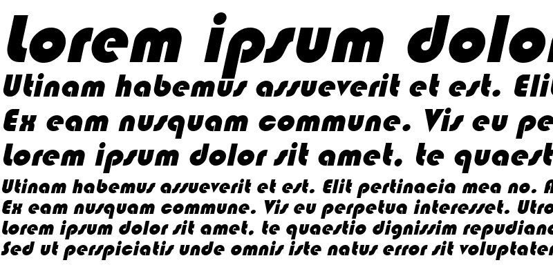 Sample of Blimpo Italic