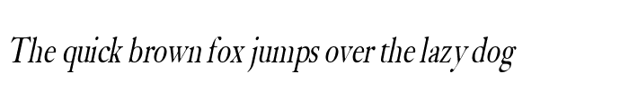 Preview of BlissThin Italic