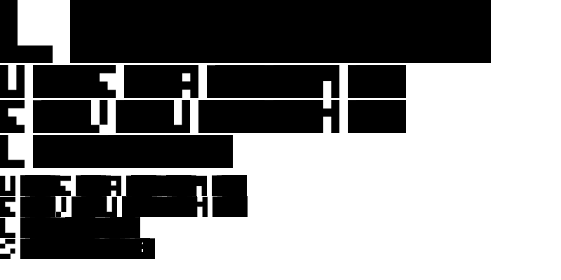 Sample of blockfont Regular