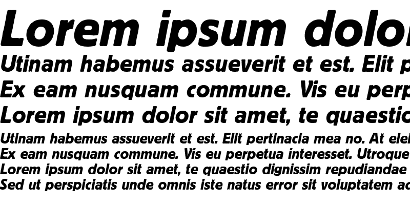 Sample of Blofeld Italic