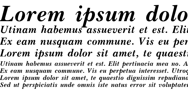 Sample of Bloodhound Bold Italic Bold Italic