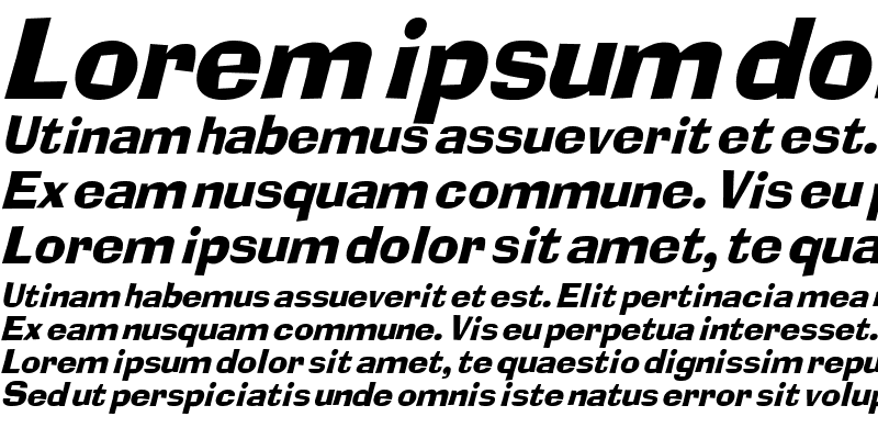 Sample of Blox Italic