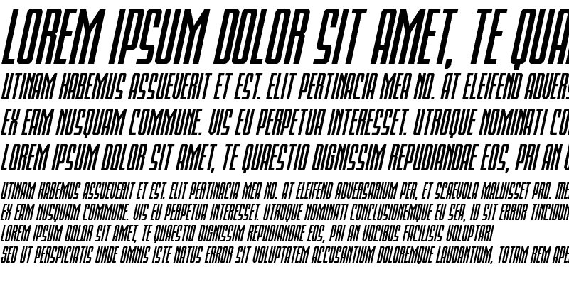 Sample of Blue Cobra Bold Expanded Ital