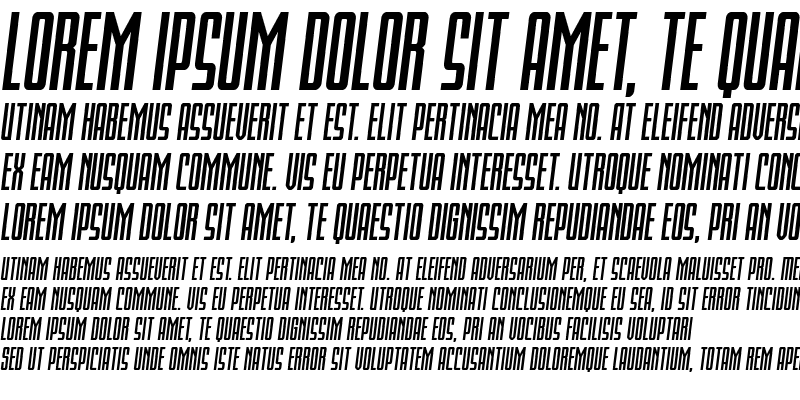 Sample of Blue Cobra Bold Expanded SemIt