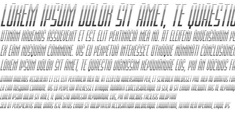 Sample of Blue Cobra Gradient Italic