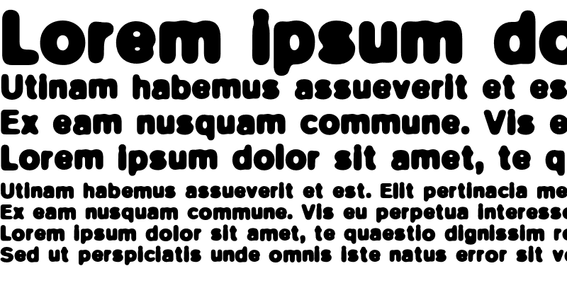 Sample of BlurBold Regular