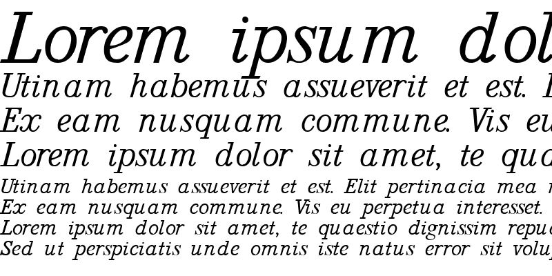 Sample of Bm431 Italic