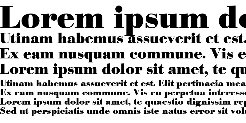 Sample of Bodoni BE Oldstyle Figures Bold