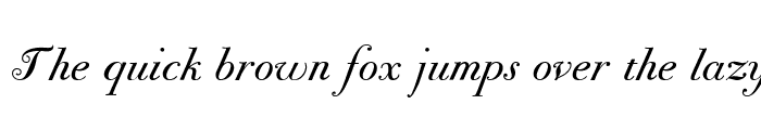 Preview of Bodoni Classic Chancery Regular
