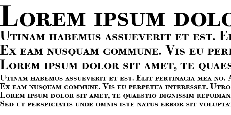 Sample of Bodoni Old Face BE Bold
