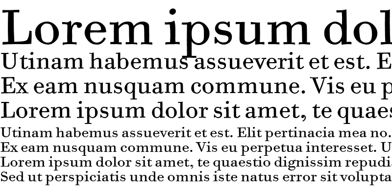 Sample of Bodoni Six ITC Std Book