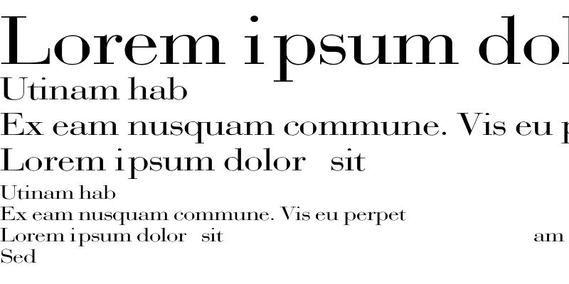 Sample of BodoniExt-Normal