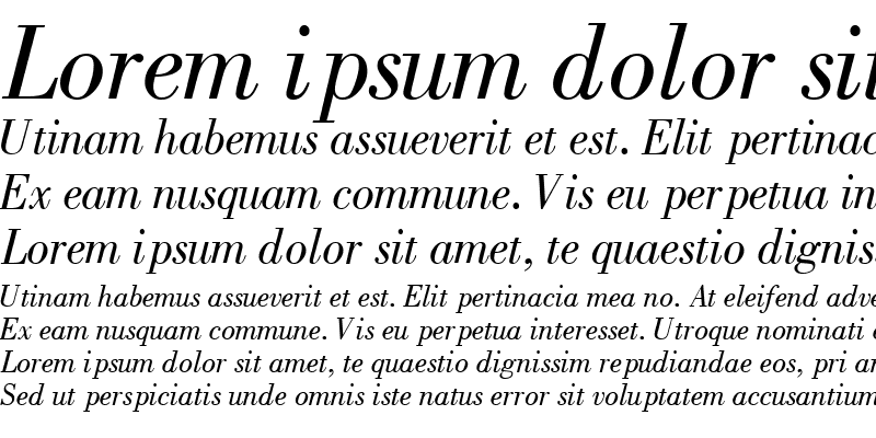 Sample of BodoniPosterSSK Bold Italic