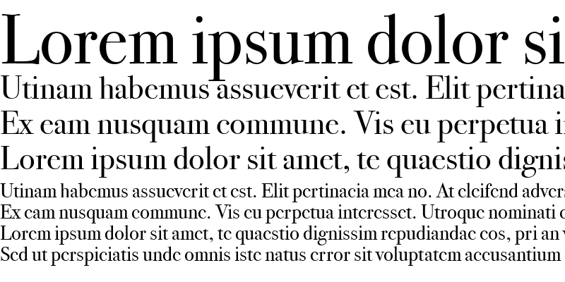 Sample of BodoniSevITCBoo