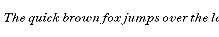 Preview of BodoniSixITCBoo Italic