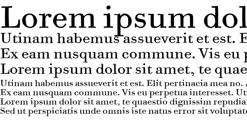 Sample of BodoniSixITCBoo