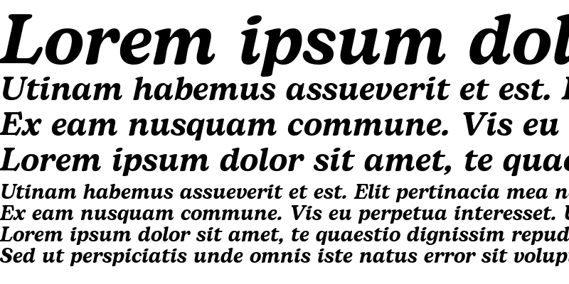 Sample of Bogart Trial Semibold Italic