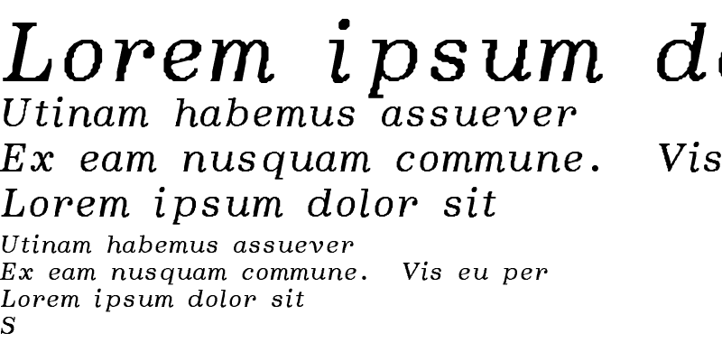 Sample of BoldfaceItalic-SemiBold-Italic