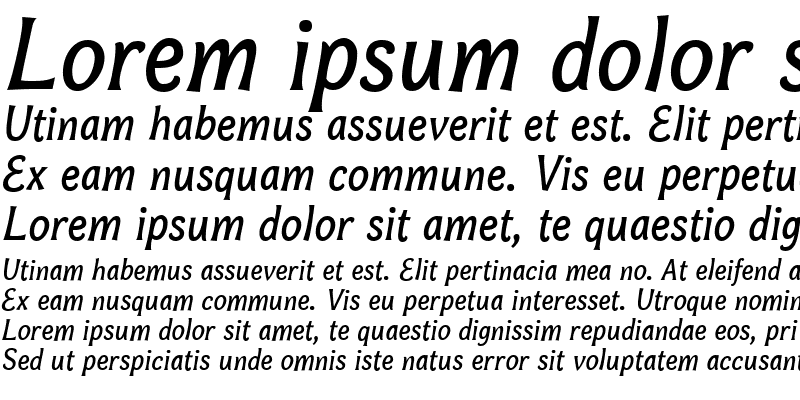 Sample of Bonobo SemiBold Italic