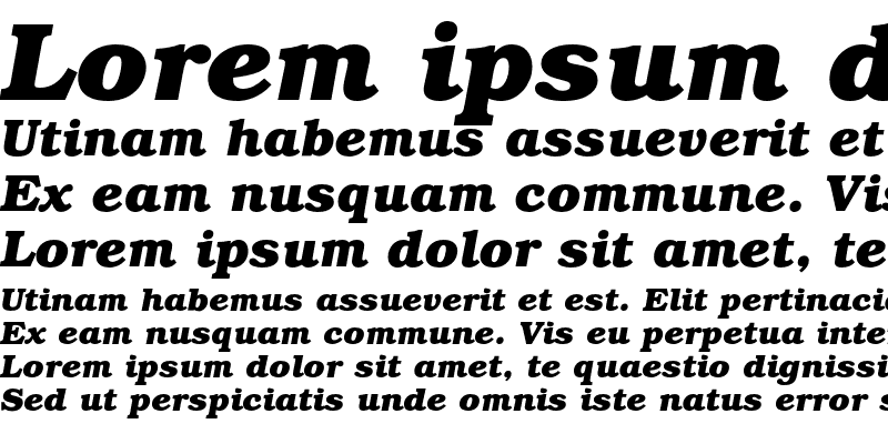 Sample of Bookman ITC Std Bold Italic