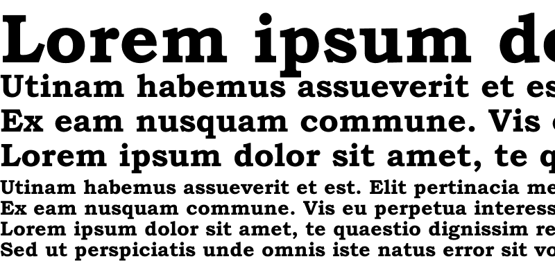 Sample of Bookman Old Style Bold