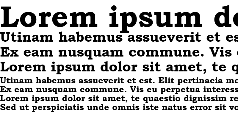 Sample of Bookman Old Style Bold