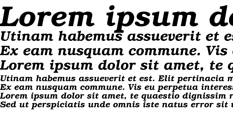 Sample of Bookman OsF Bold Italic