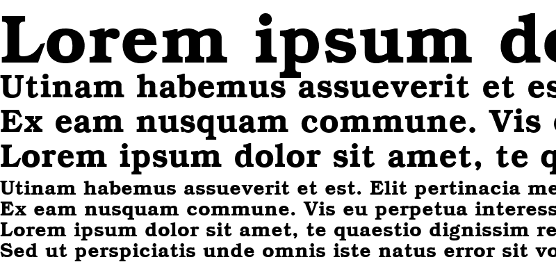 Sample of Bookman OsF Bold