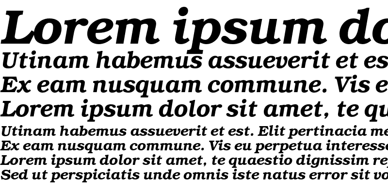 Sample of BookmanC Bold Italic