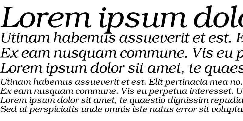 Sample of BookmanC Italic
