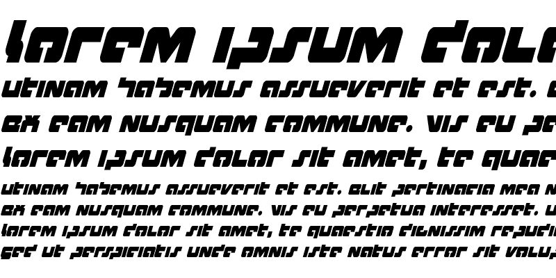 Sample of Boomstick Condensed Italic